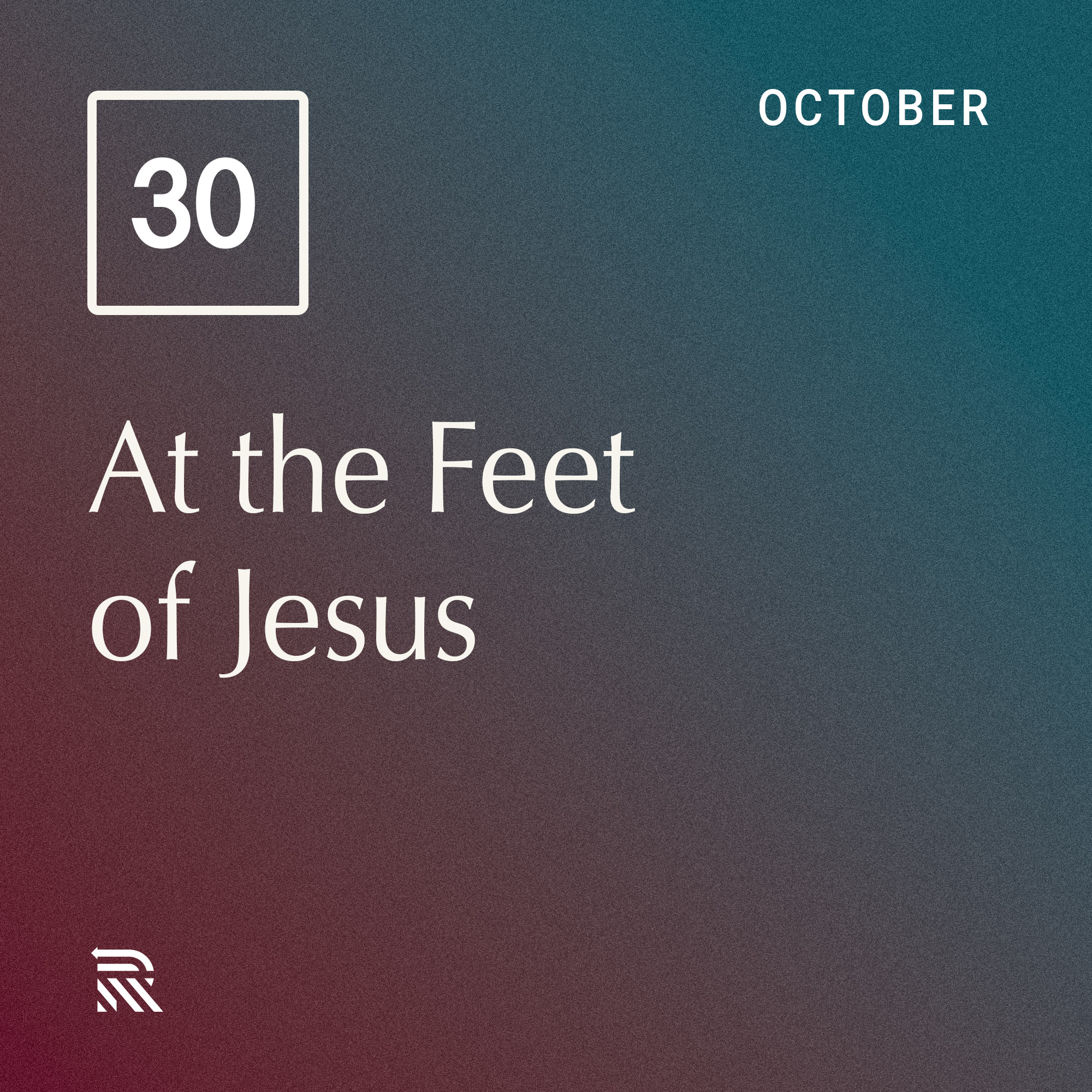 At the Feet of Jesus